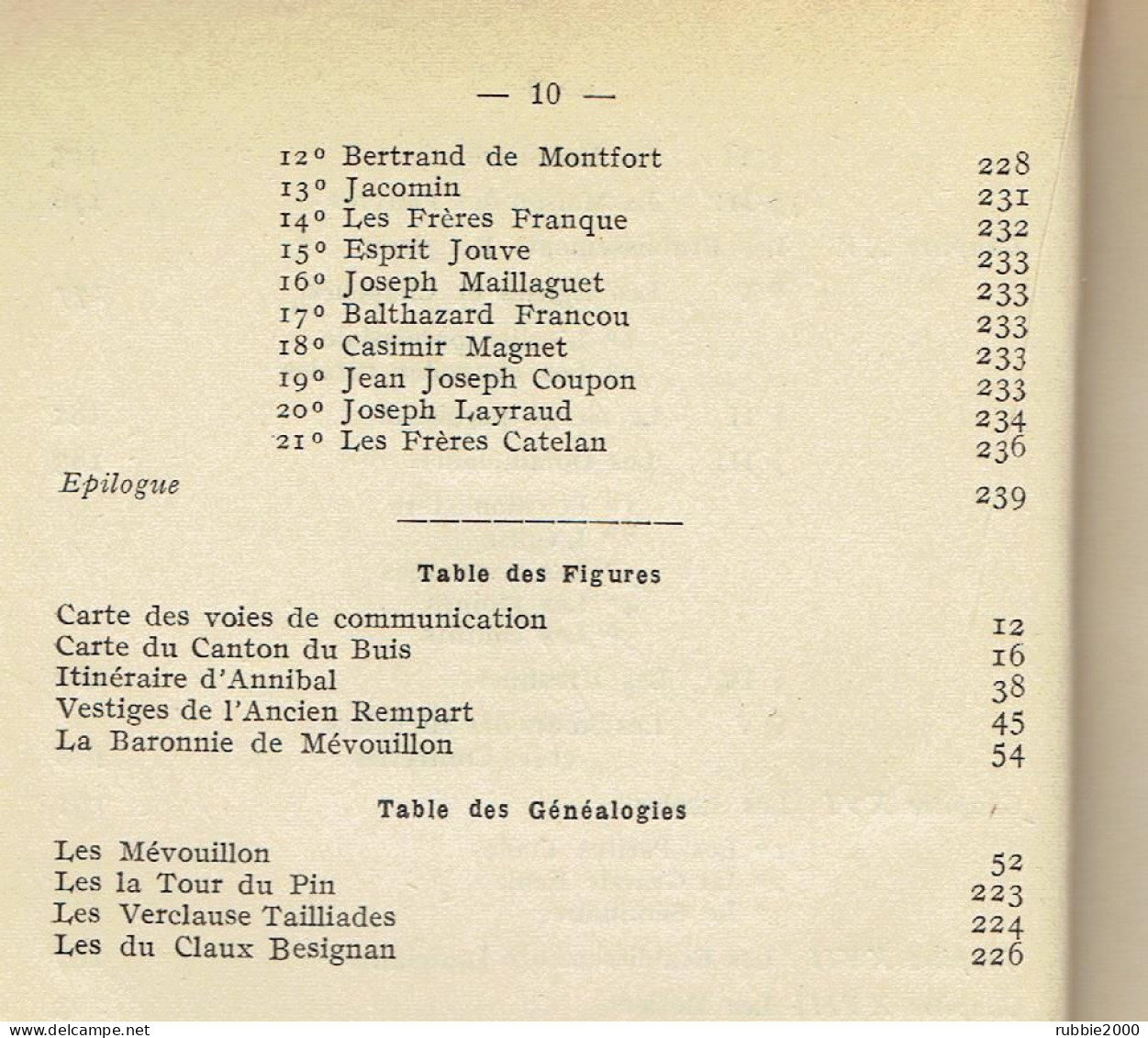 HISTOIRE DU BUIS LES BARONNIES 1956 CLAUDE BERNARD - Rhône-Alpes