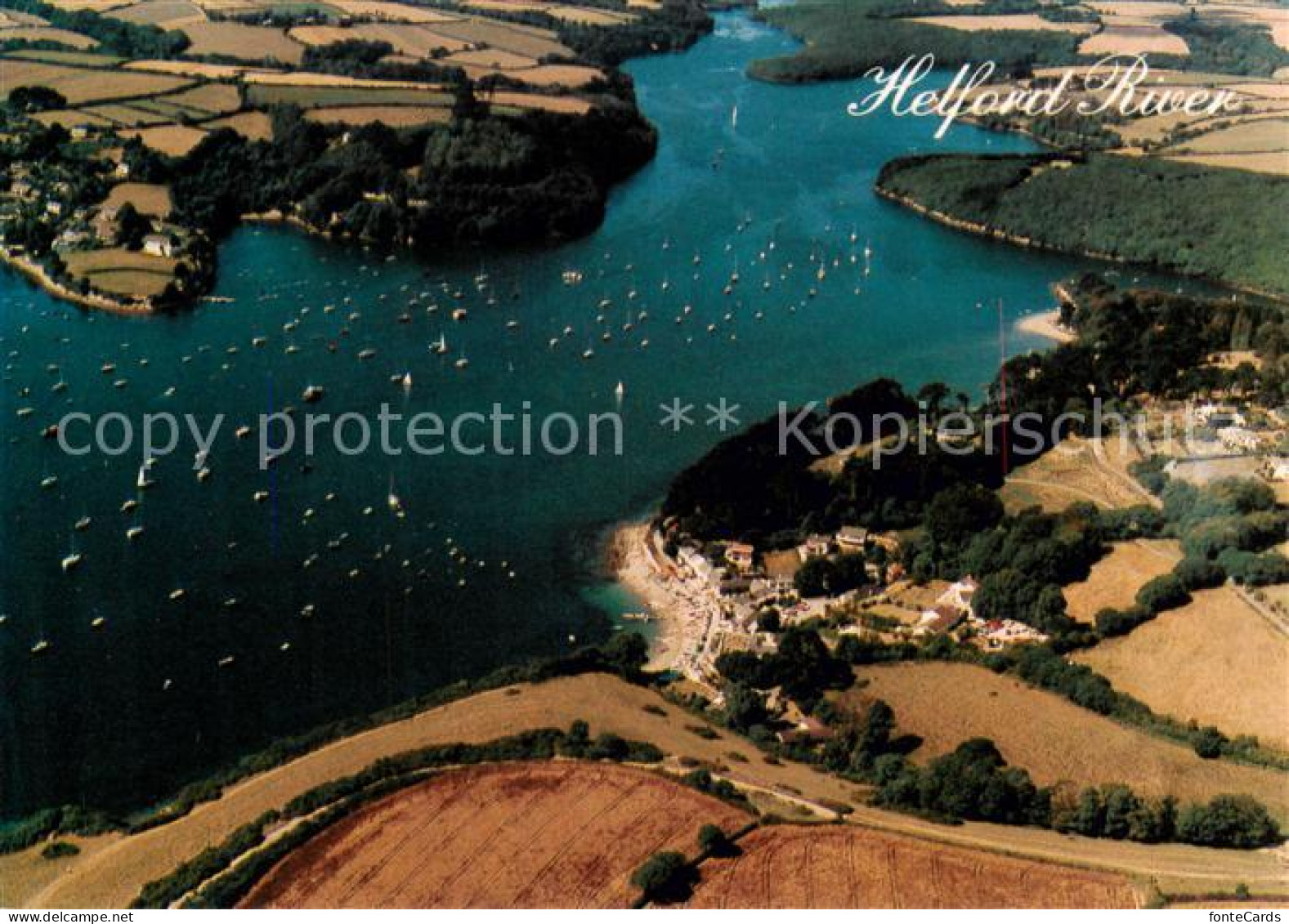 73834644 Helford Helston Kerrier UK Helford River Fliegeraufnahme  - Other & Unclassified