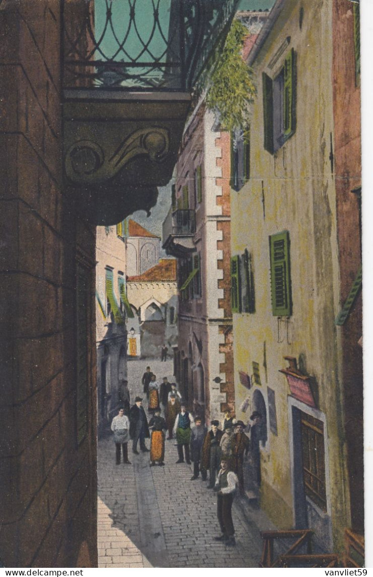 KOTOR-CATTARO-MONTENEGRO-LA RUE PRINCIPELE-CARTOLINA VIAGGIATA IL 16-4-1941 - Montenegro