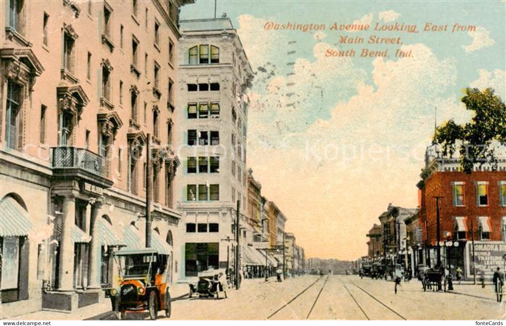 73831397 South_Bend_Indiana_USA Washington Avenue Looking East From Main Street - Sonstige & Ohne Zuordnung