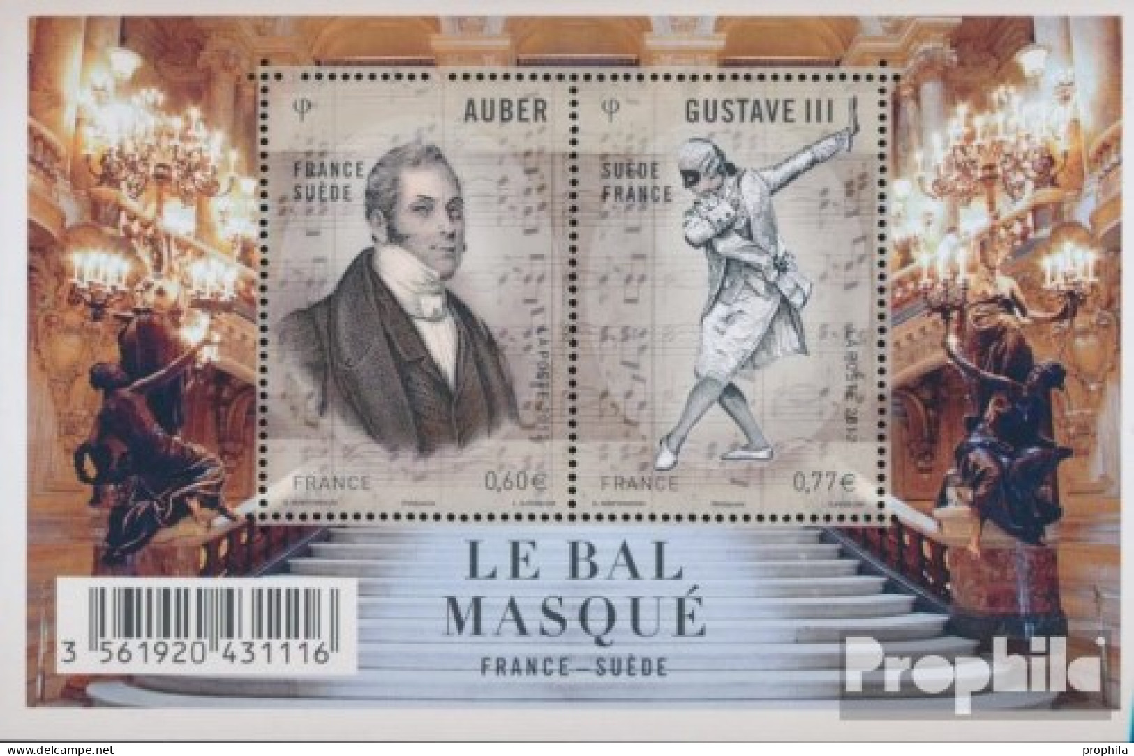 Frankreich Block212 (kompl.Ausg.) Postfrisch 2012 Der Maskenball - Unused Stamps