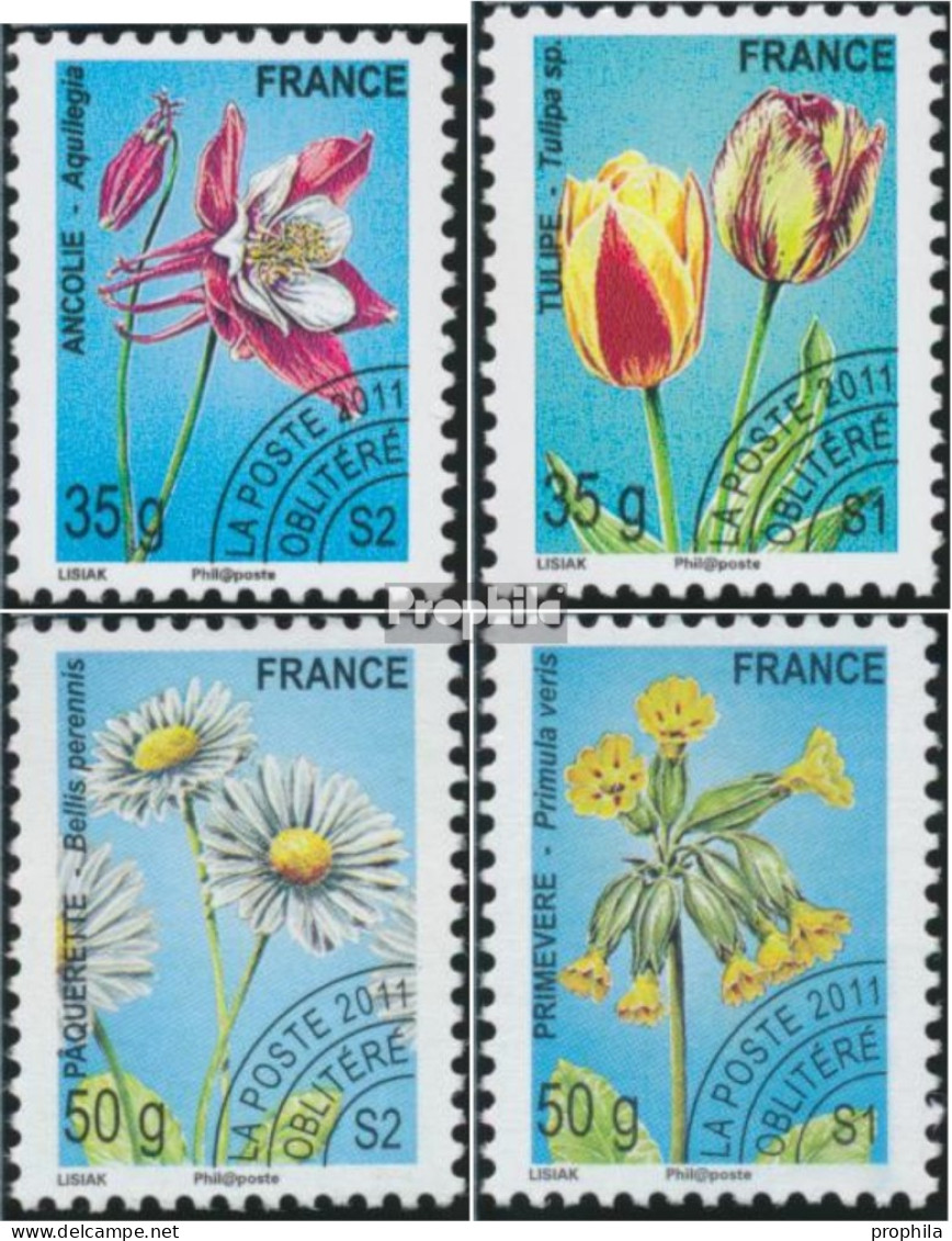 Frankreich 5154-5157 (kompl.Ausg.) Postfrisch 2011 Blüten - Unused Stamps