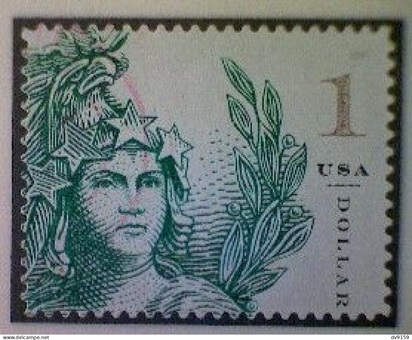 United States, Scott #5295, Used(o), 2018, Statue Of Freedom, $1.00, Emerald - Gebruikt