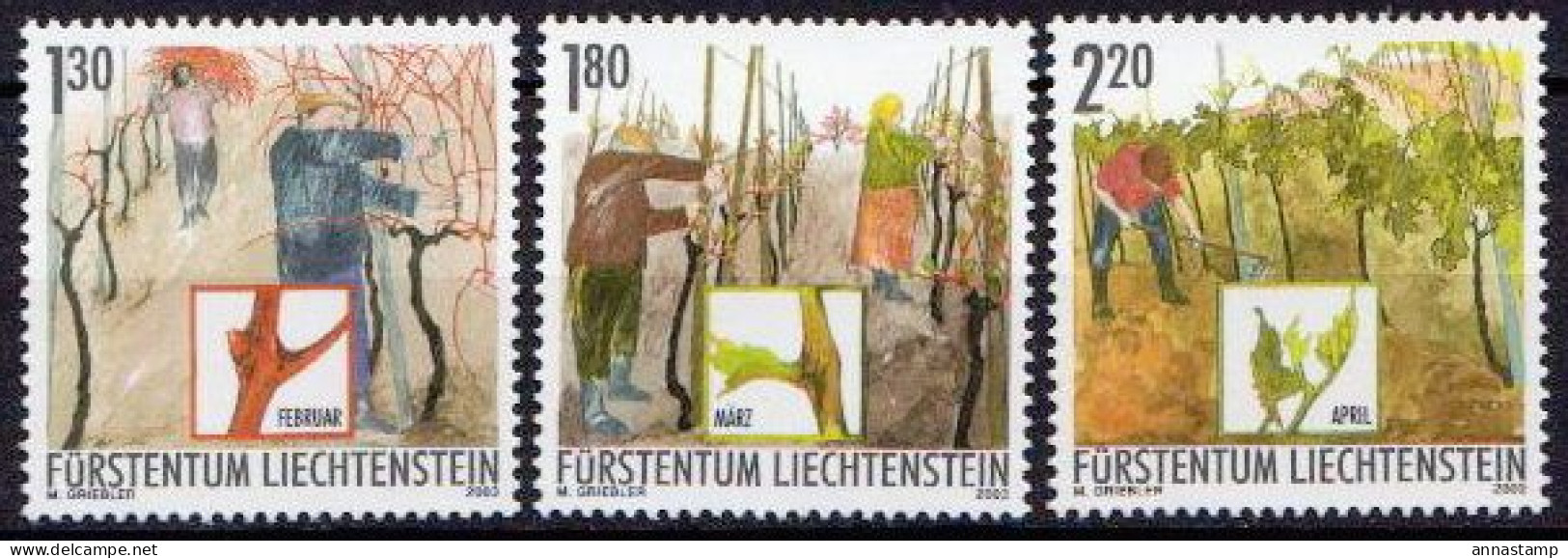 Liechtenstein MNH Sets - Obst & Früchte