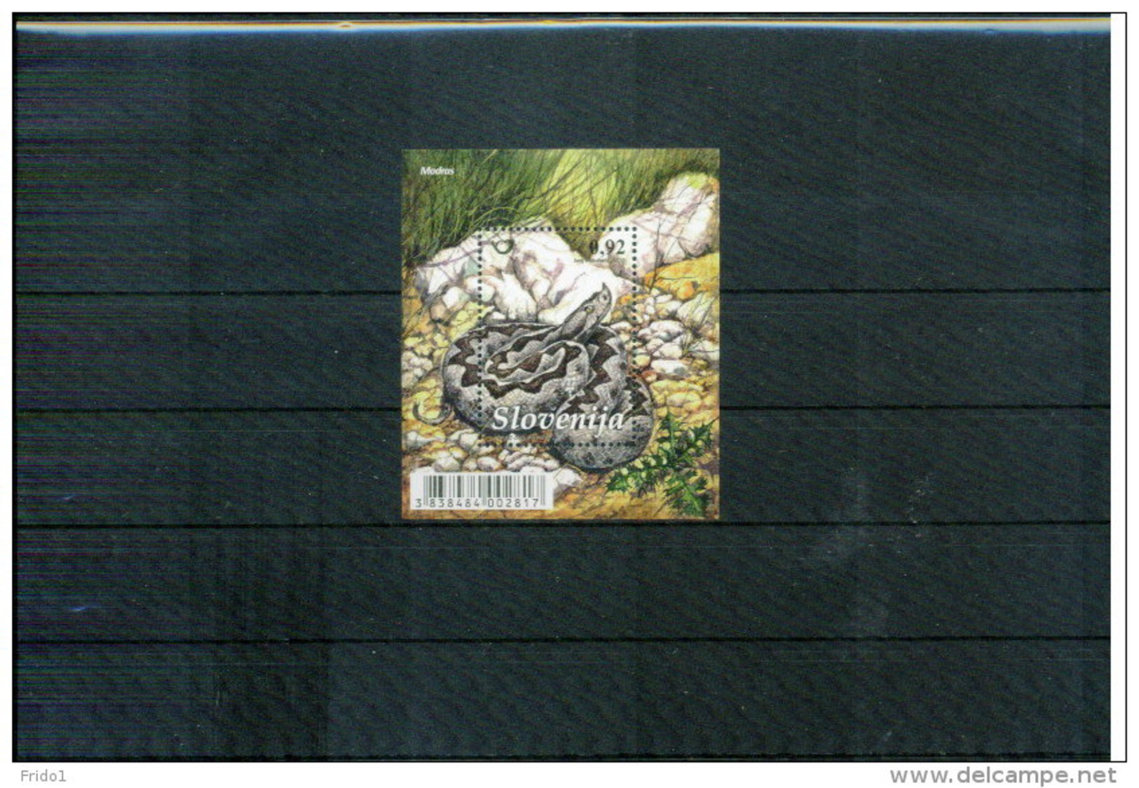 Slowenien / Slovenia Jahr / Year 2010  Schlange / Snake Michel Block 51 Postfrisch / Unmounted Mint - Snakes