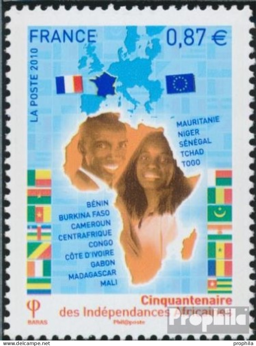 Frankreich 4957 (kompl.Ausg.) Postfrisch 2010 Unabhängigkeit Der Kolonien In Afri - Unused Stamps