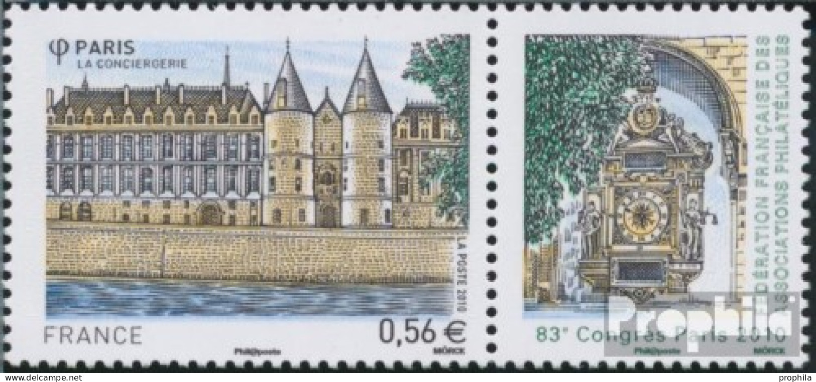 Frankreich 4948Zf Mit Zierfeld (kompl.Ausg.) Postfrisch 2010 FFAP - Kongreß - Unused Stamps