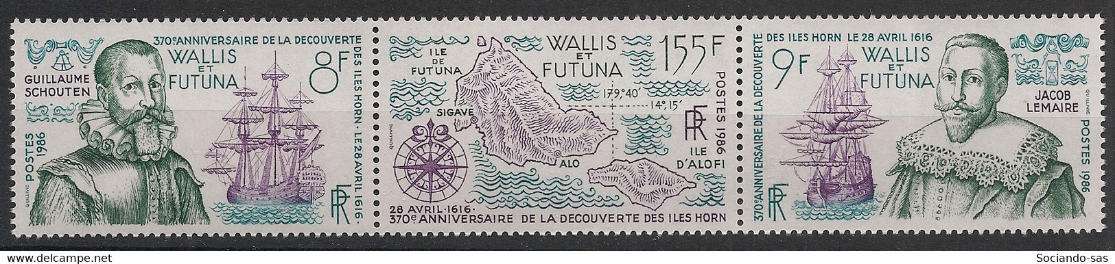 WALLIS ET FUTUNA - 1986 - N°YT. 346A - Découverte Des Iles Horn - Neuf Luxe ** / MNH / Postfrisch - Neufs