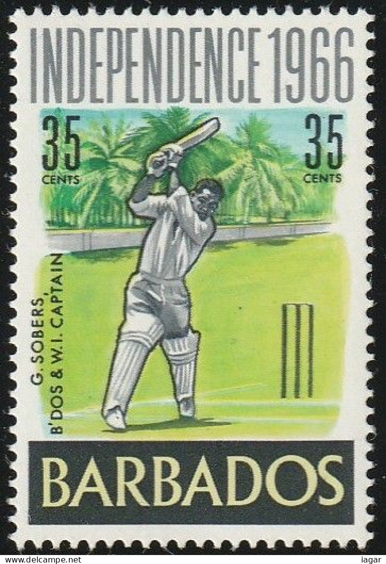 THEMATIC SPORT:  G. SOBERS, TEST CRICKETER   -   BARBADOS - Cricket