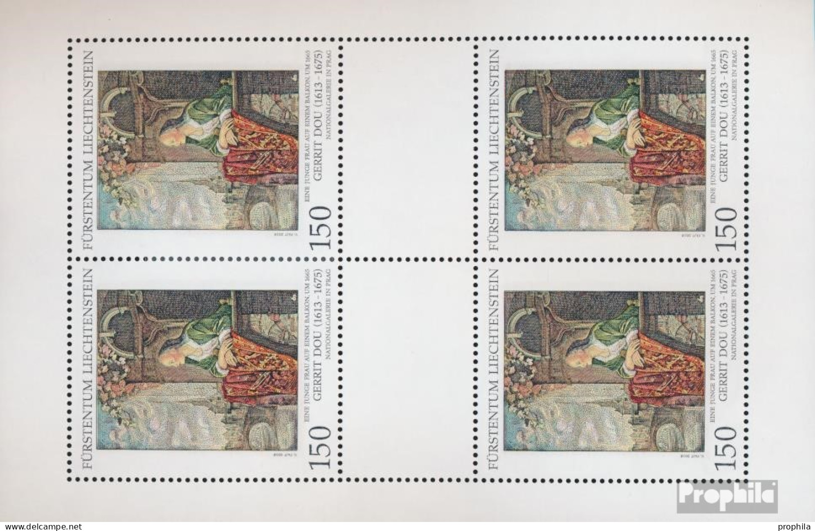 Liechtenstein 1823Klb Kleinbogen (kompl.Ausg.) Postfrisch 2016 Gemälde - Unused Stamps