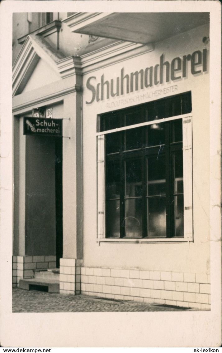 Ansichtskarte  Hausfassade Privataufnahme Schuhmacher 1940 - Non Classés