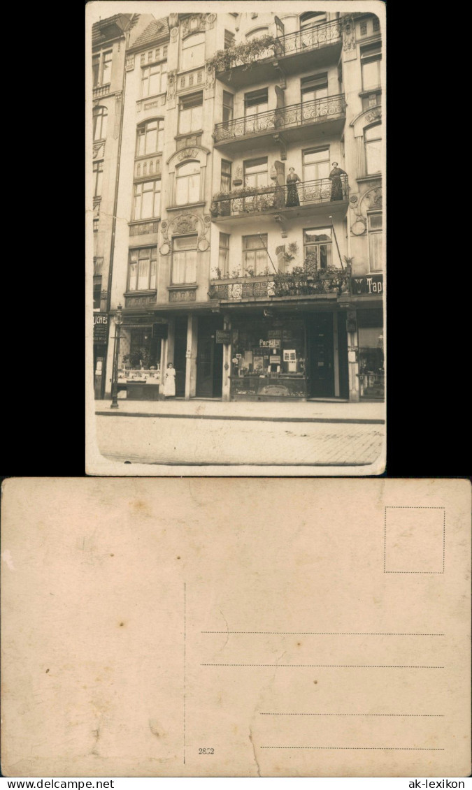 Ansichtskarte  Jugenstilhaus Fassade Frauen Ladengeschäft 1913 - Ohne Zuordnung