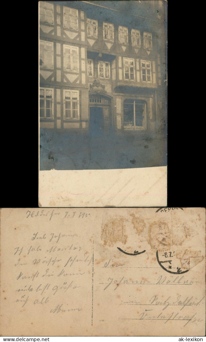 Foto  Fachwerkhaus - Ladengeschäft Hermann Steinborn 1921 Privatfoto - Zu Identifizieren