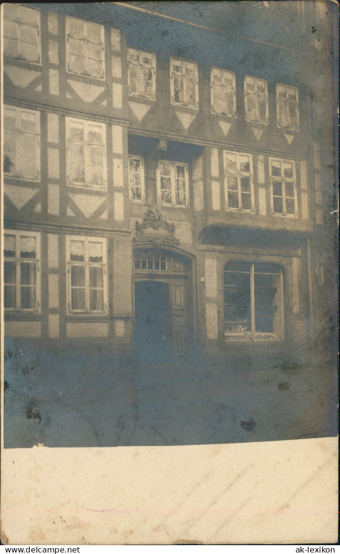 Foto  Fachwerkhaus - Ladengeschäft Hermann Steinborn 1921 Privatfoto - Da Identificare