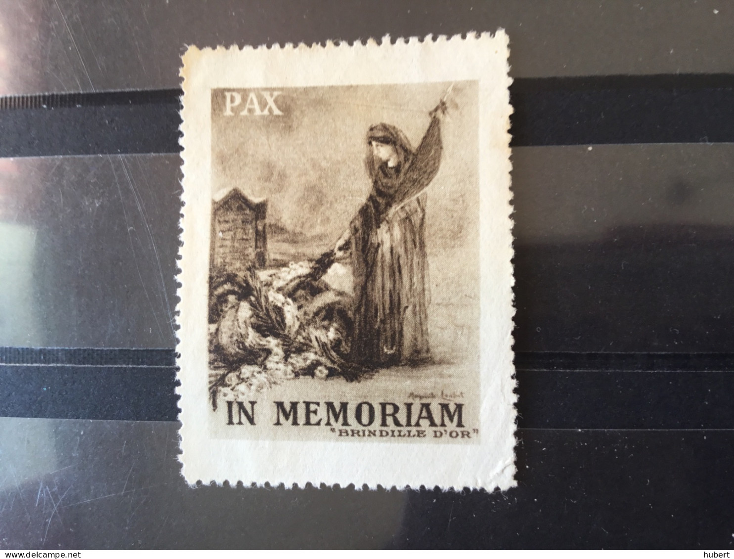 Vignette.- Pax -In Memoriam « Brindille D’or - Erinnophilie - Reklamemarken [E]