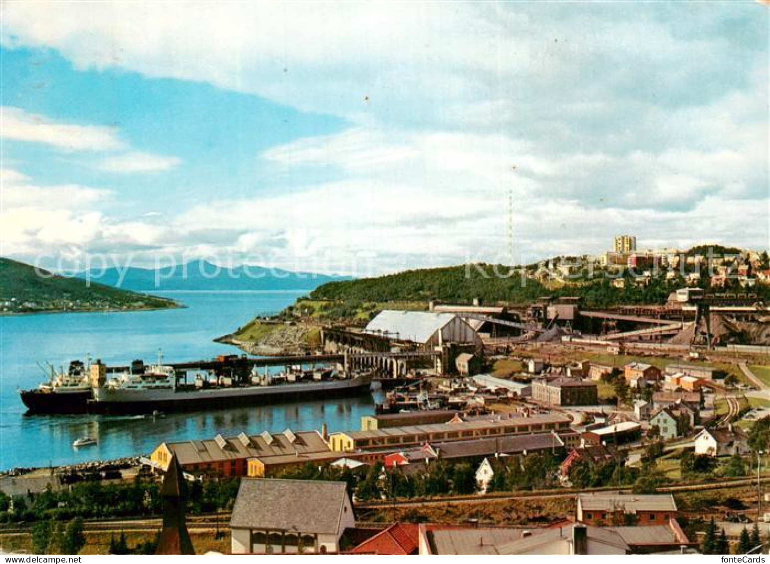 73777037 Narvik Norway View Of The Ore Loading Pier  - Norvège