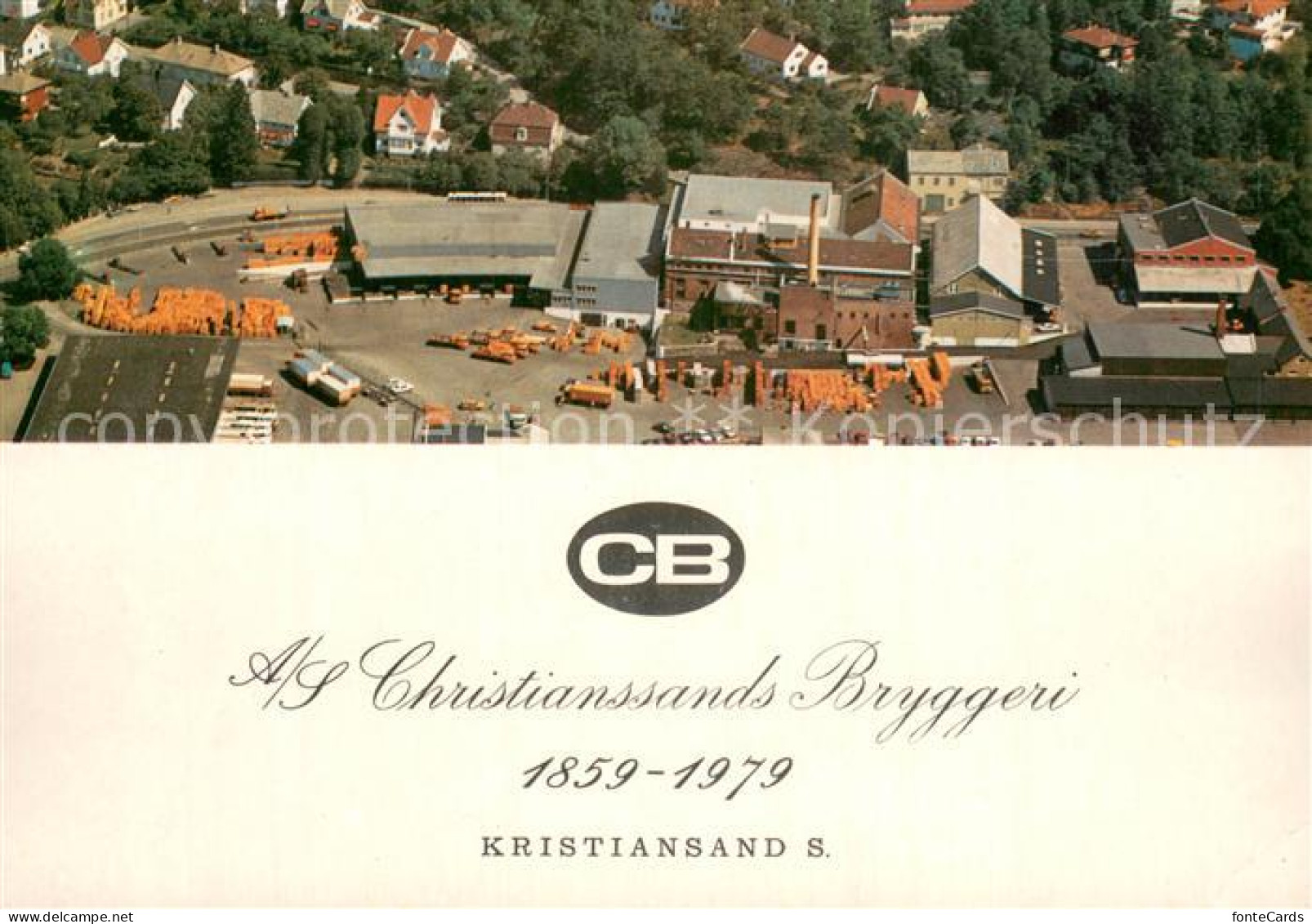 73776292 Kristiansand Norge Fliegeraufnahme A S Christianssands Bruggeri  - Norvegia