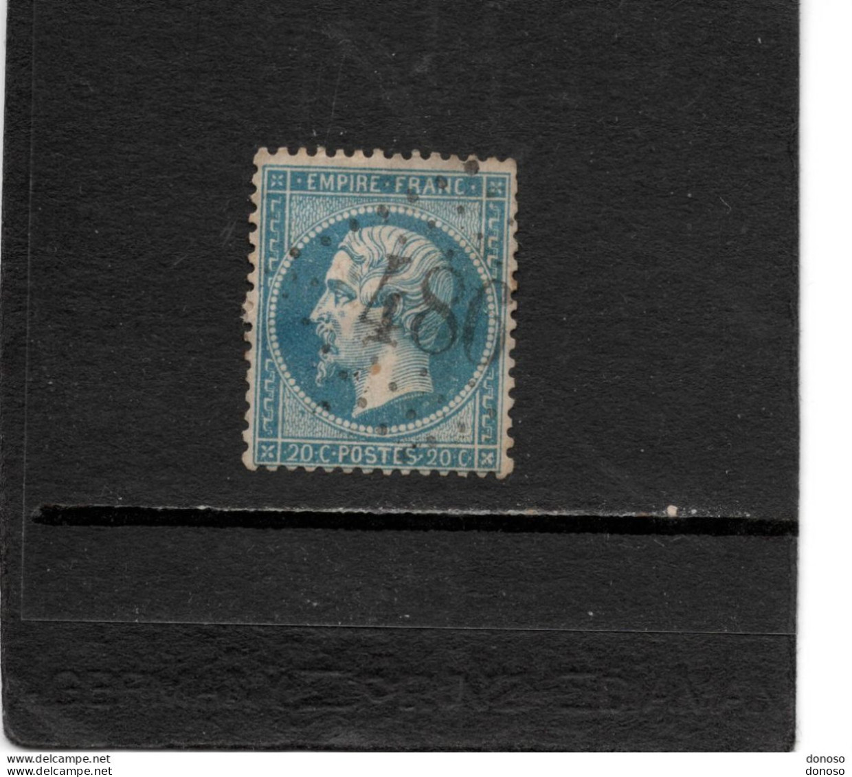FRANCE 1853 NAPOLEON III Yvert  22 Oblitéré Gros Chiffre 486 BLAIN CREVON Cote : 10 Euros - 1862 Napoléon III