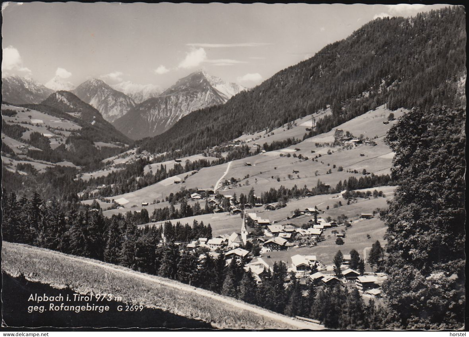 Austria - 6236 Alpbach - Alte Ortsansicht Mit Kirche - Nice Stamp - Brixlegg