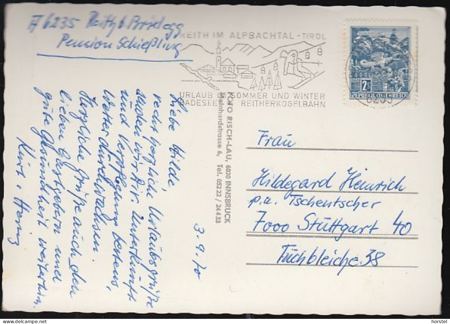 Austria - 6236 Alpbach - Alte Ortsansicht Mit Kirche - Nice Stamp - Brixlegg