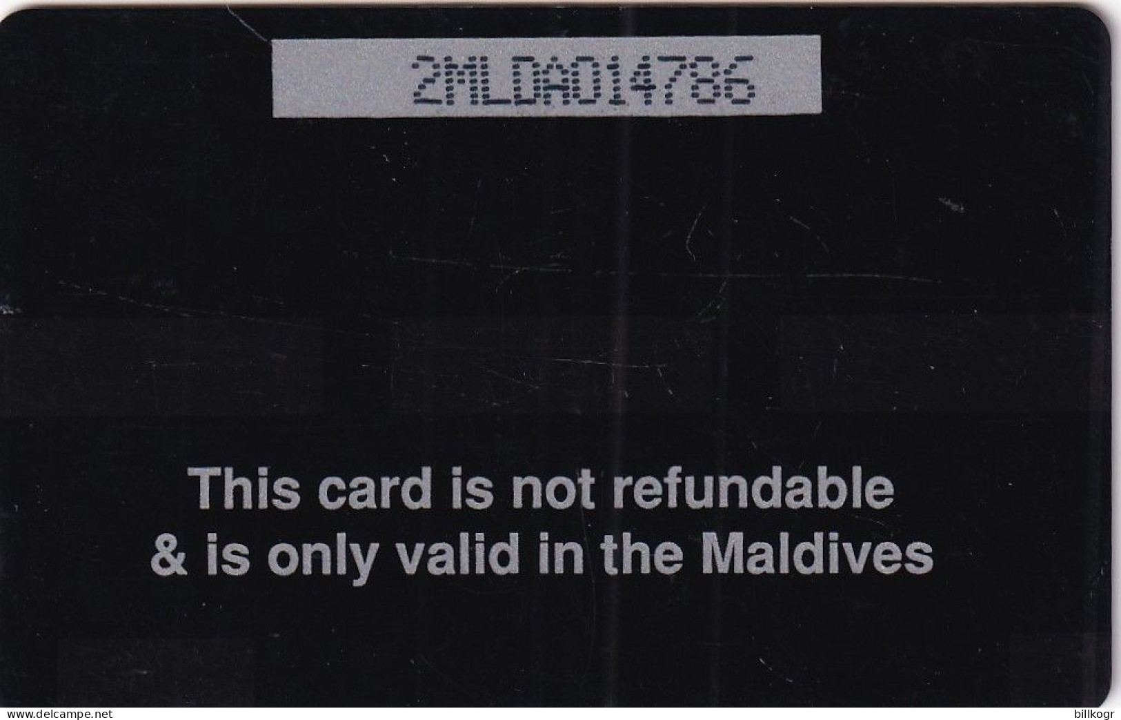 MALDIVES ISL. (GPT)- Beach, CN : 2MLDA, Tirage 5000, Used - Maldivas