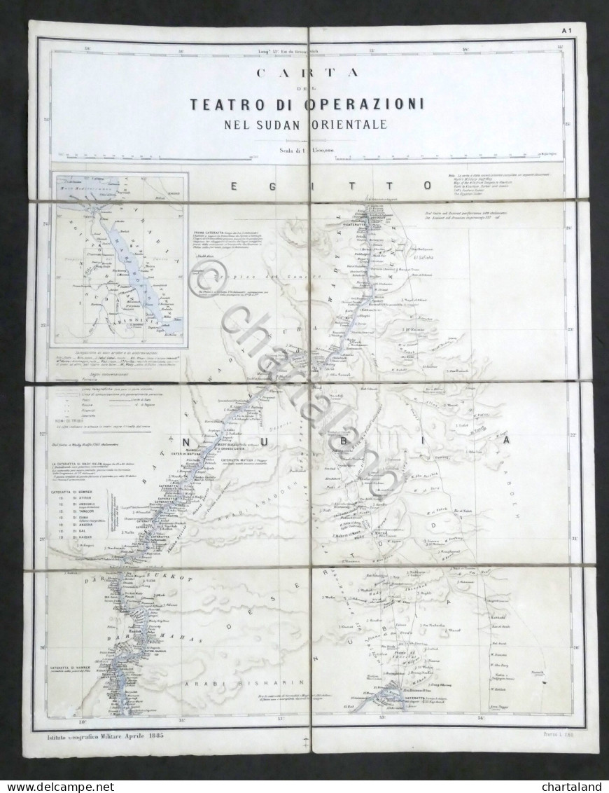 Istituto Geografico Militare - Carta Delle Operazioni Nel Sudan Orientale - 1885 - Altri & Non Classificati