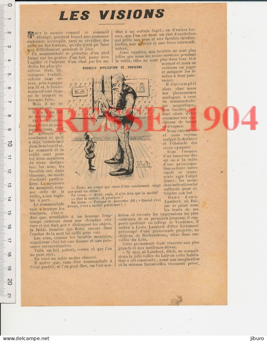 2 Vues1904 Humour Paul Huchard Homme Qui Louche + Tirvert Métier Avoué Justice Quand C'est Avoué C'est à Moitié Pardonné - Zonder Classificatie