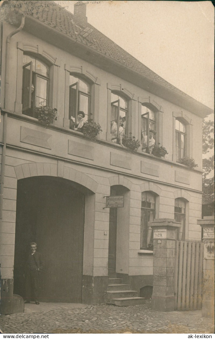 Ansichtskarte  Handlung August Bäcker Photo Dinkel Magdeburg 1918 - Zu Identifizieren
