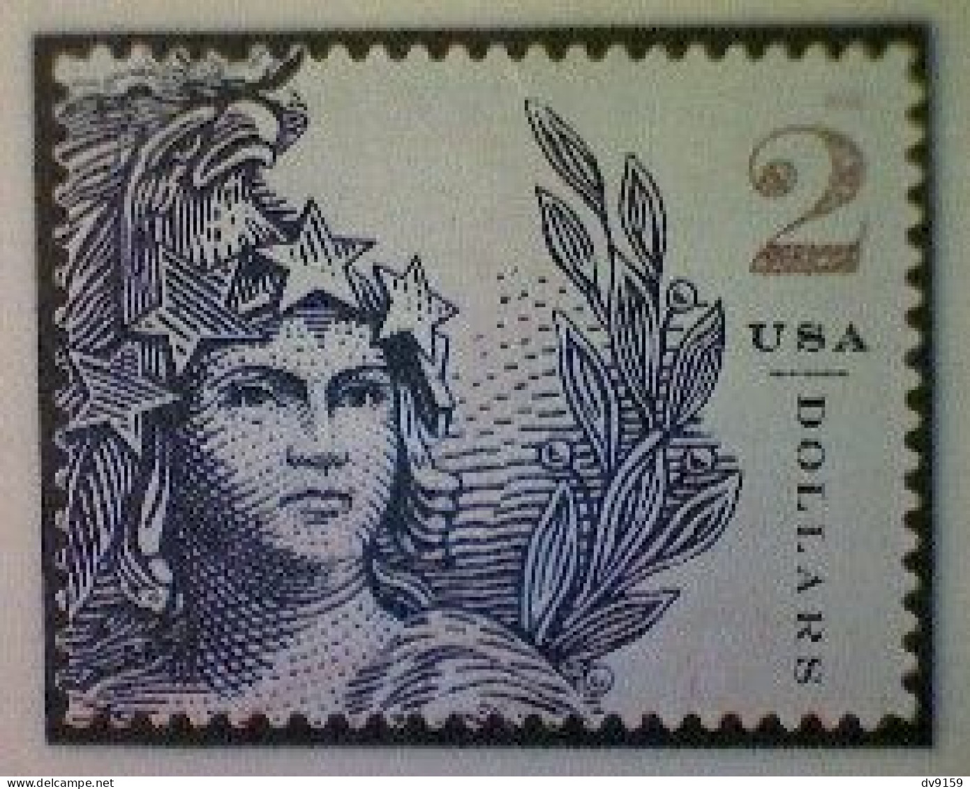 United States, Scott #5296, Used(o), 2018, Statue Of Freedom, $2.00, Indigo - Oblitérés