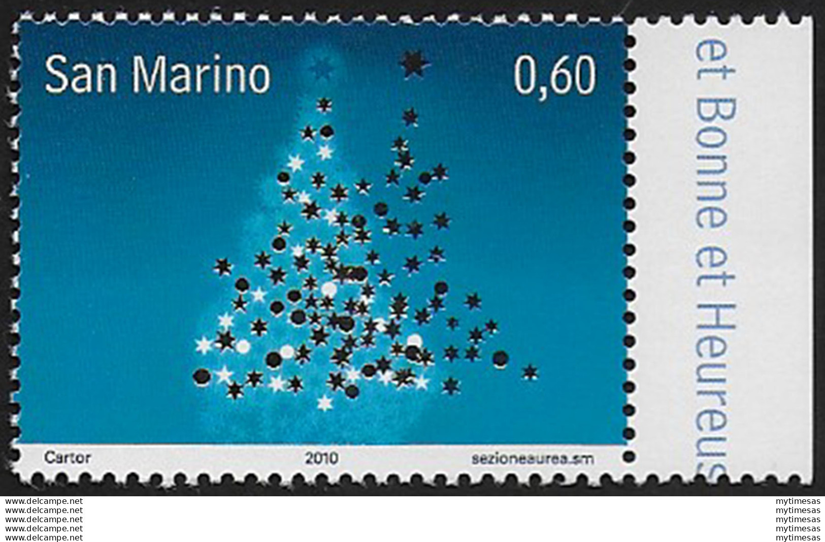 2010 San Marino Natale € 0,60 MNH Sass. N. 2303a - Sonstige & Ohne Zuordnung