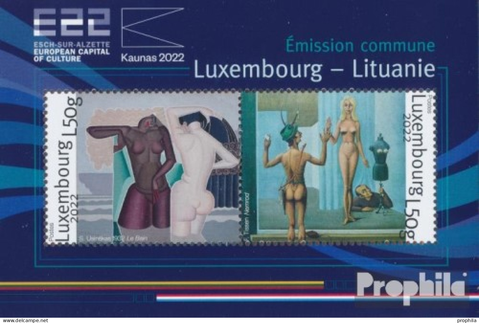 Luxemburg Block46 (kompl.Ausg.) Postfrisch 2022 Litauen - Nuovi