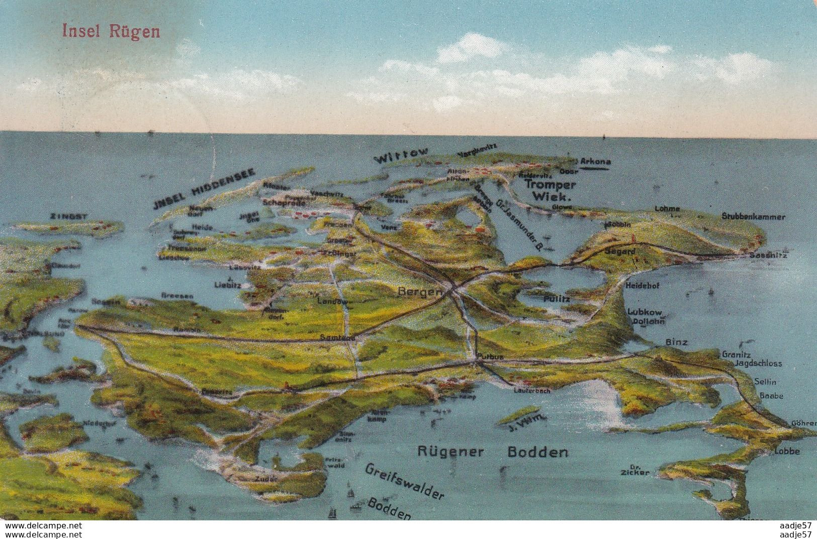 Insel RÜGEN Panorama Vom Arndtturm Aus Gesehen GERMANY 1930 - Rügen