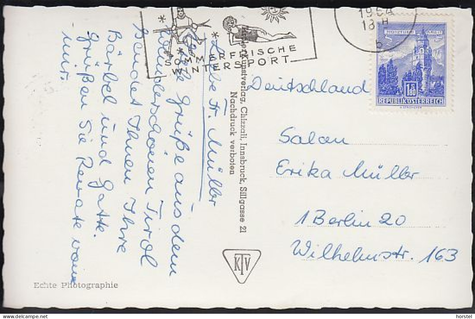 Austria - 6230 Brixlegg - Alte Ortsansicht Mit Kirche - Rofangebirge - Nice Stamp - Brixlegg