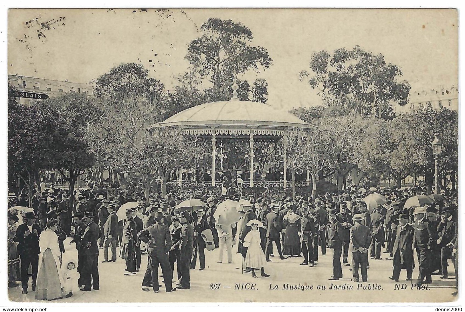 NICE (06) - La Musique Au Jardin Public - BELLE ANIMATION - Ed. ND Phot. - Plazas