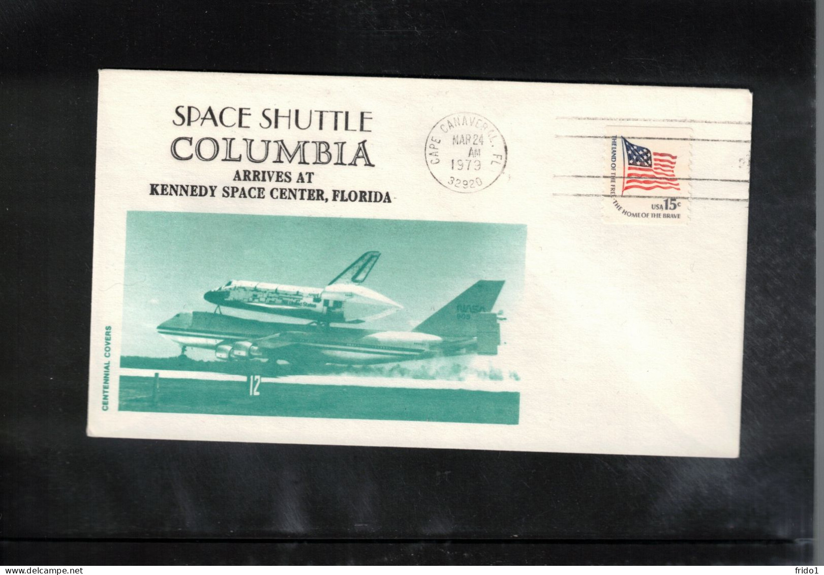 USA 1979 Space / Weltraum Space Shuttle Columbia Arrives At KSC Interesting Cover - United States