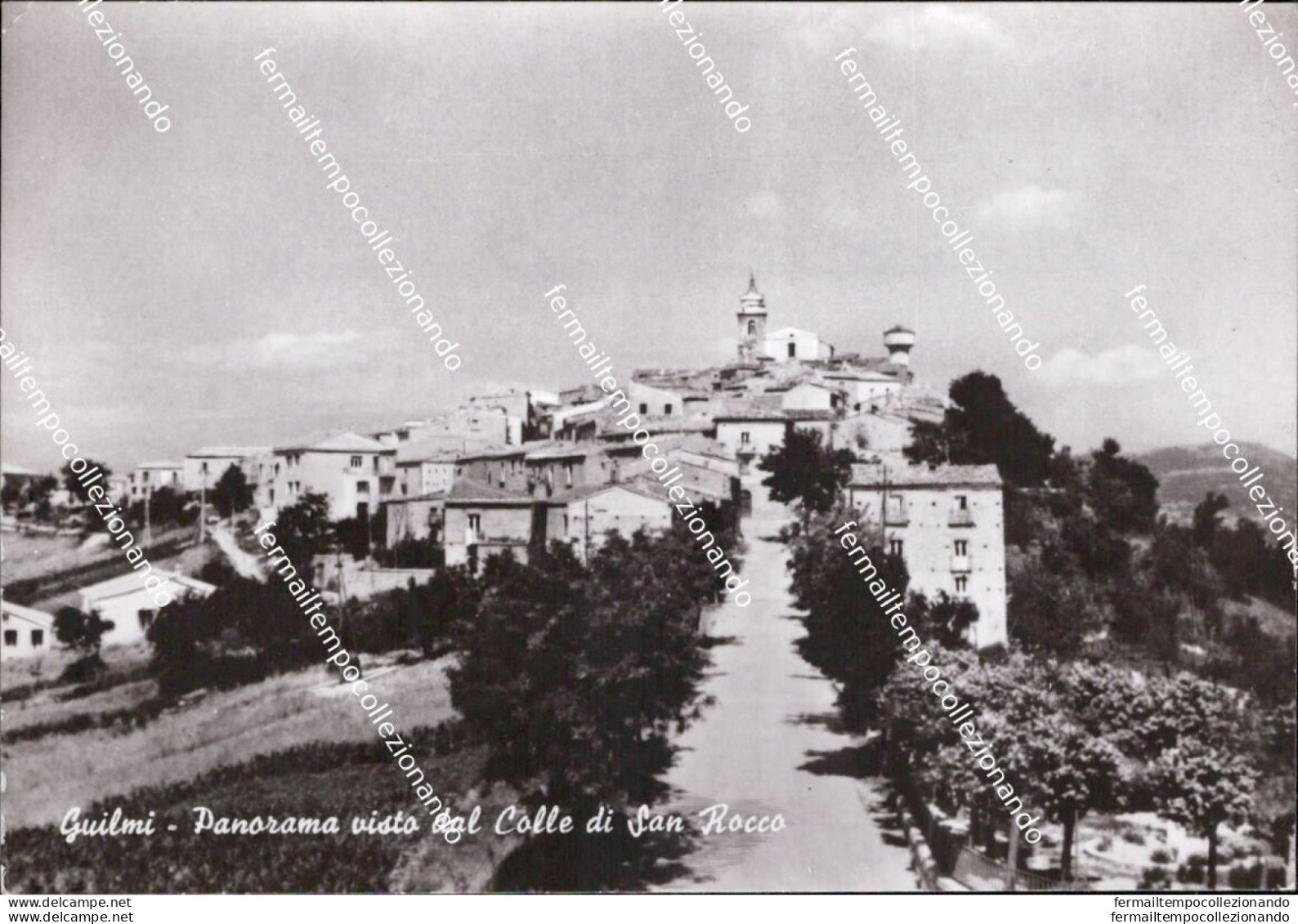 Aq570 Cartolina Guilmi Panorama Visto Dal Colle Di San Rocco Provincia Di Chieti - Chieti