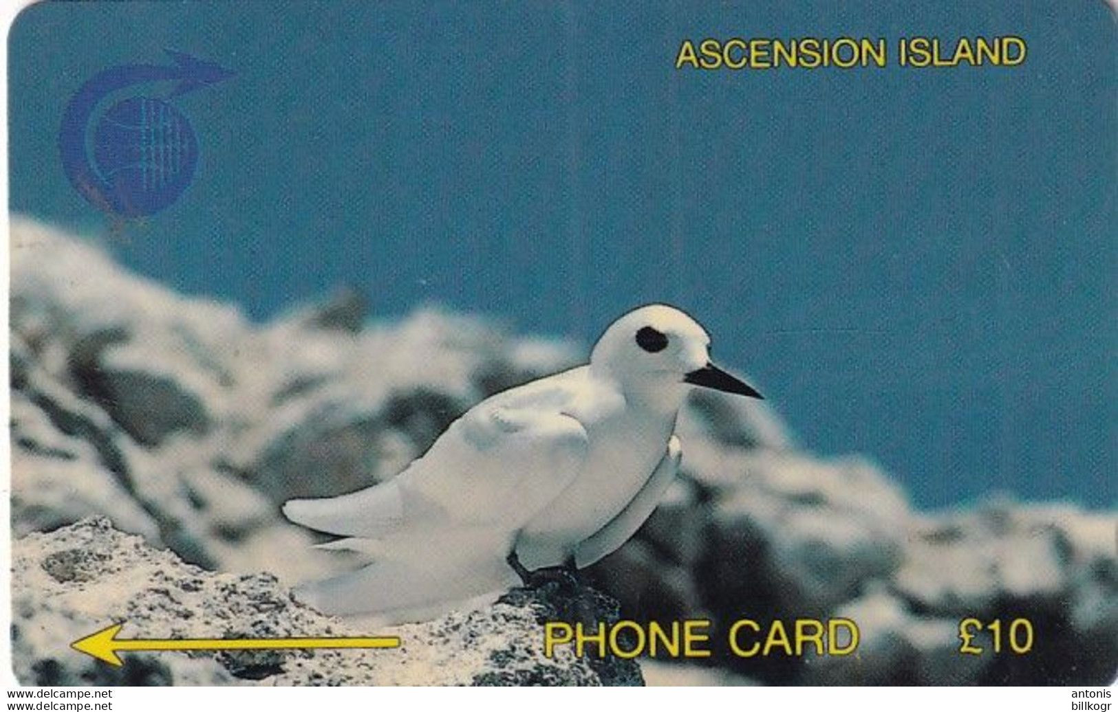 ASCENSION ISL.(GPT) - Fairy Tern, CN : 2CASB/B, Tirage 4997, Used - Isole Ascensione