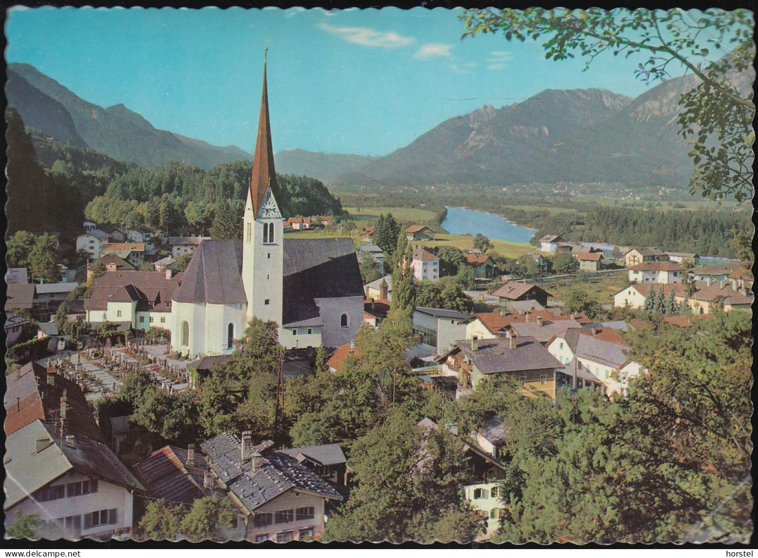 Austria - 6230 Brixlegg - Ortsansicht - Kirche Mit Friedhof - Brixlegg