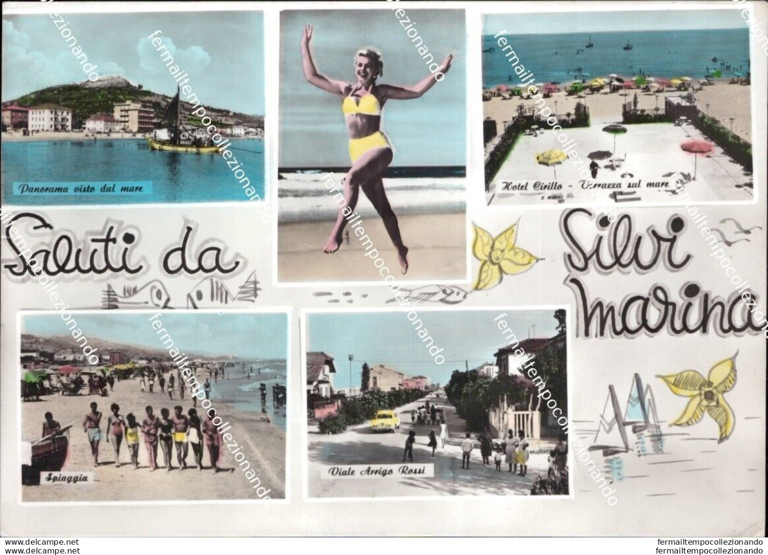 Aq561 Cartolina Saluti Da Silvi Marina Provincia Di Teramo Abruzzo - Teramo