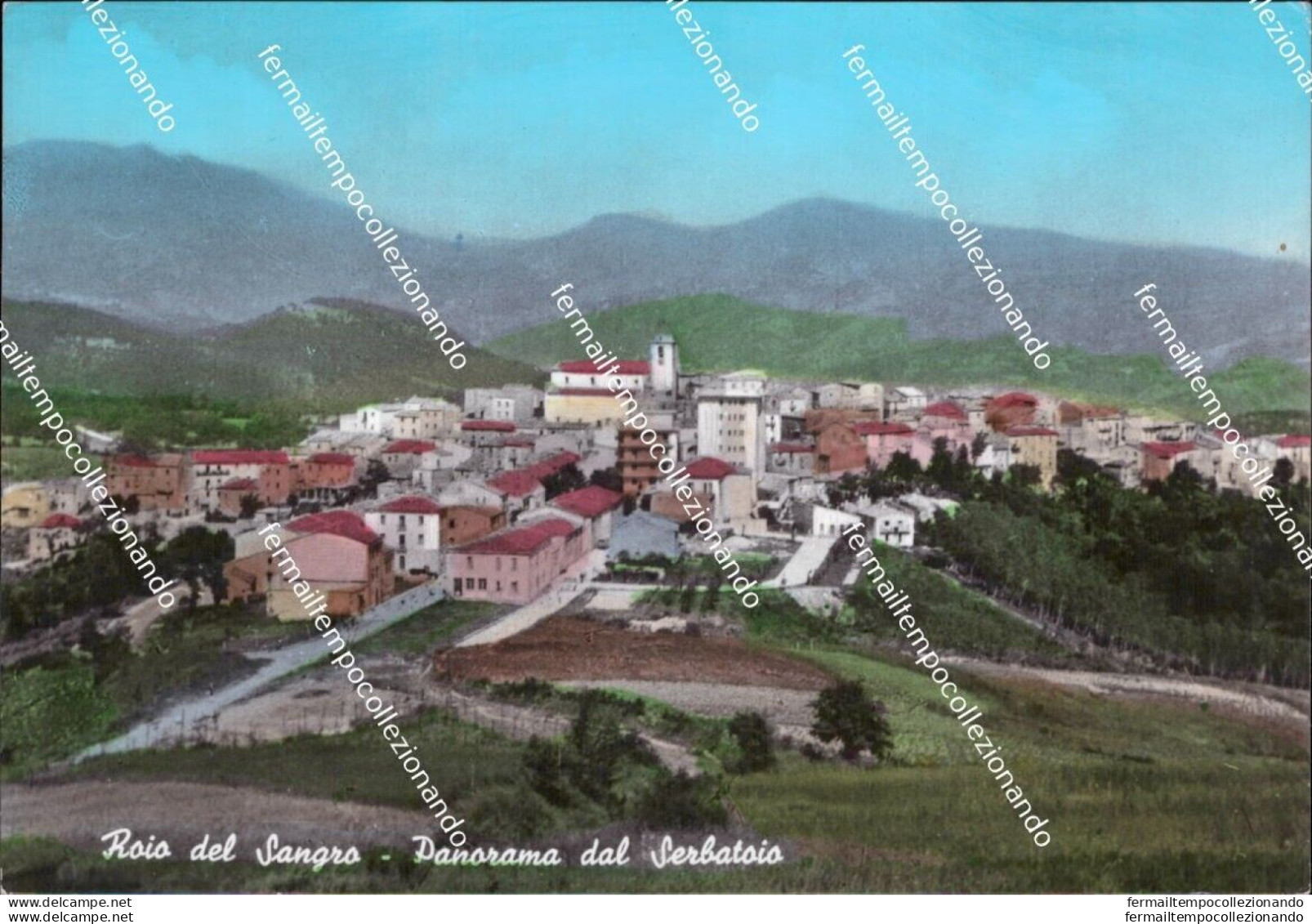 Aq569 Cartolina Roio Del Sangro Panorama Dal Serbatoio Provincia Di Chieti - Chieti