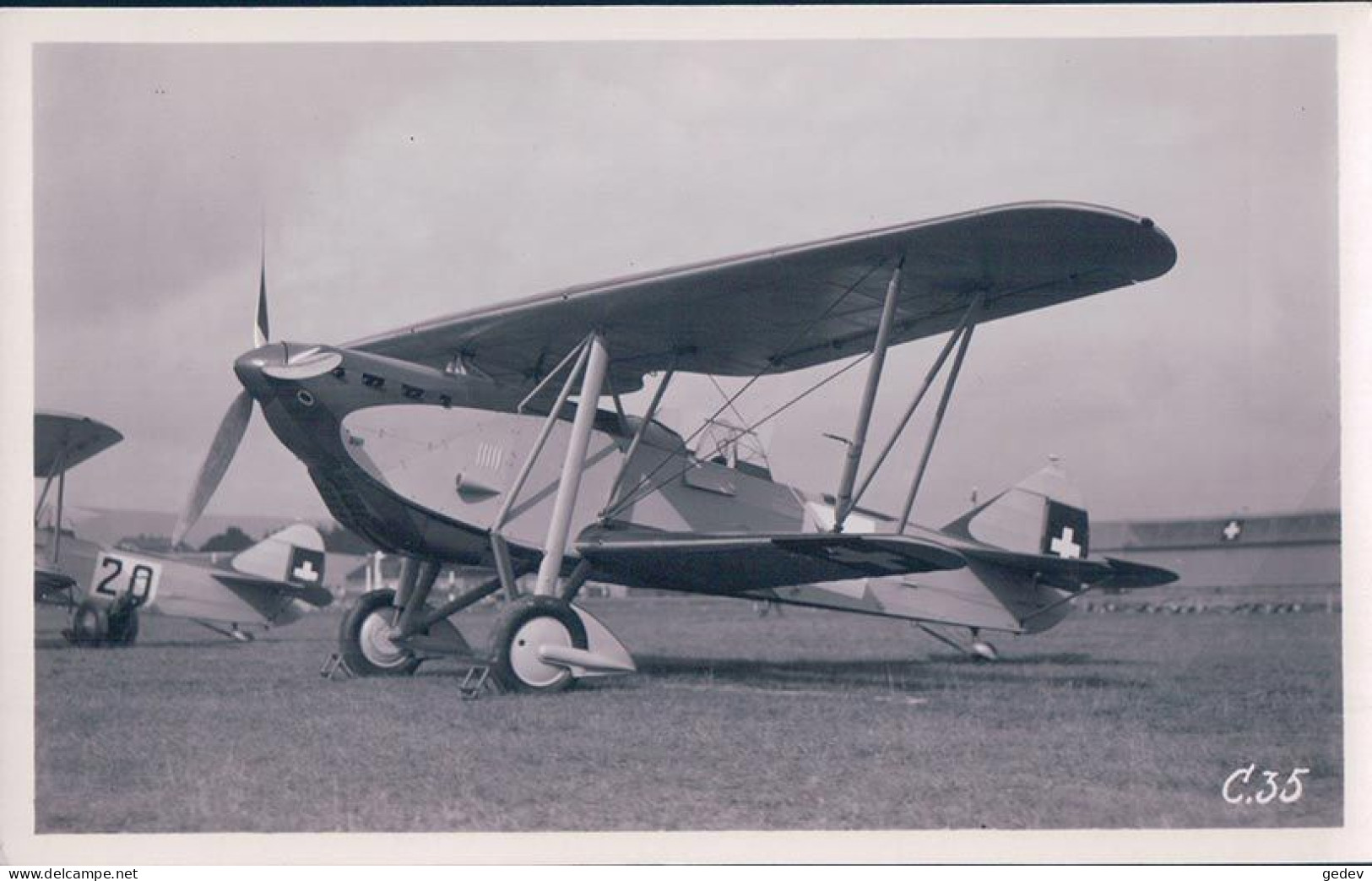 Armée Suisse, Avion C35 Biplan Suisse De Reconnaissance Et De Bombardement (165) - 1919-1938: Entre Guerres