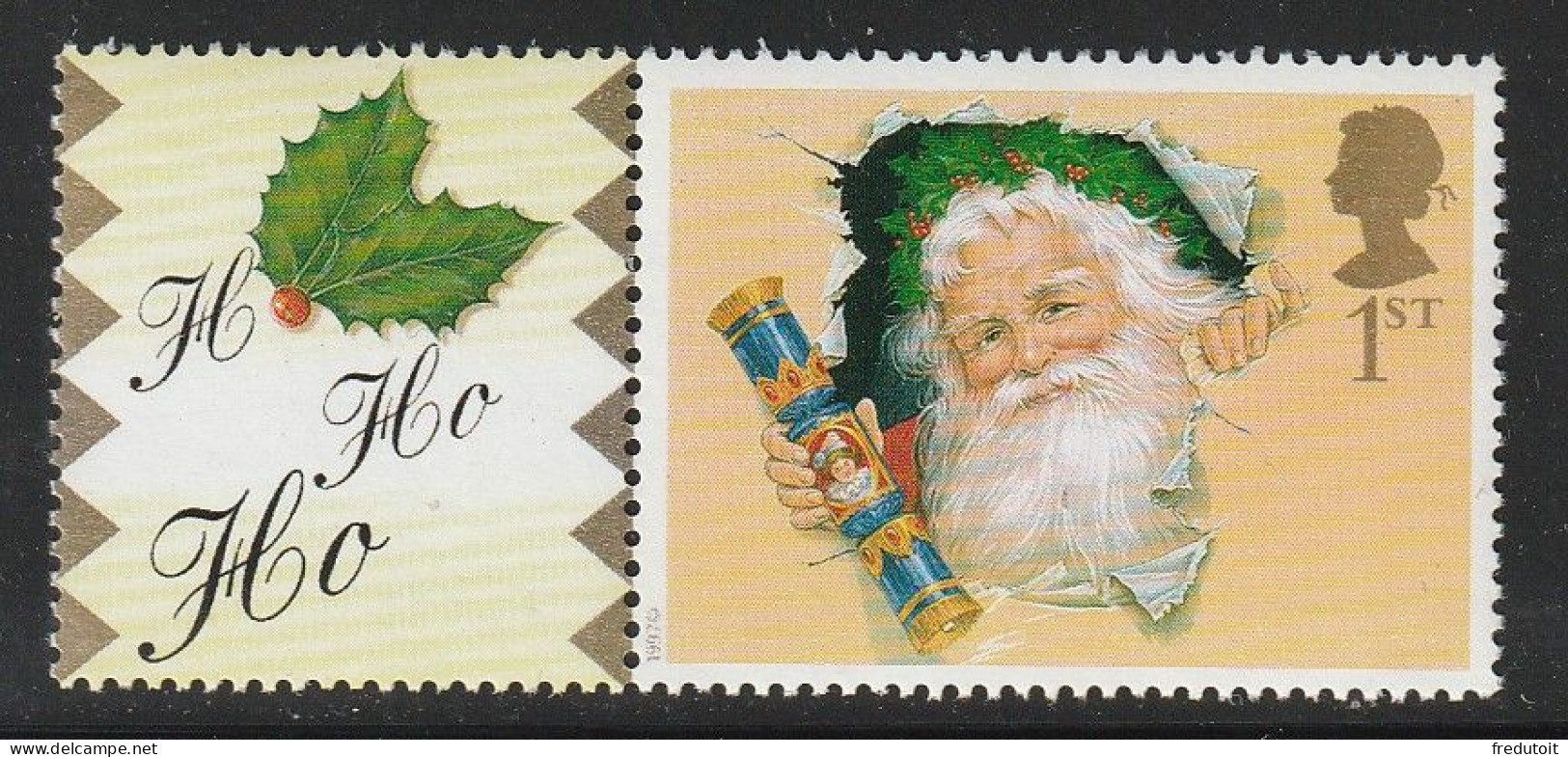 GRANDE BRETAGNE - N°2212 ** (2000) Noël (avec Vignette) - Unused Stamps