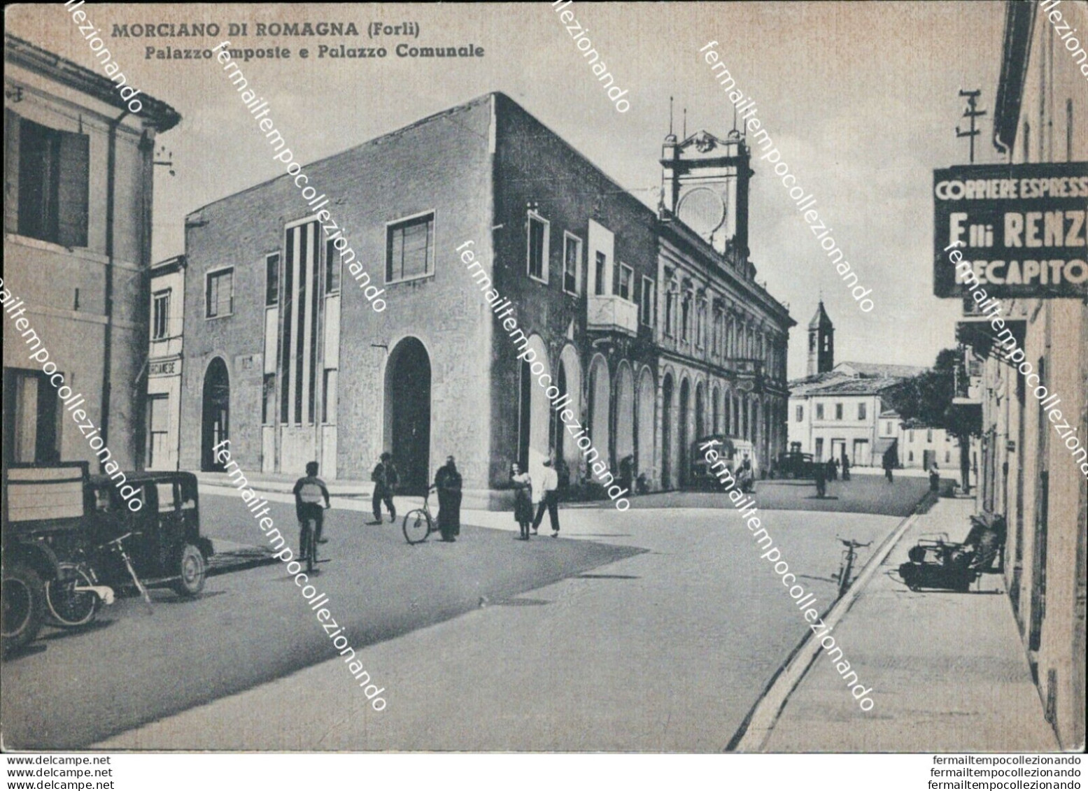 Bc523 Cartolina Morciano Di Romagna Palazzo Imposte E Palazzo Comunale Forli' - Forli