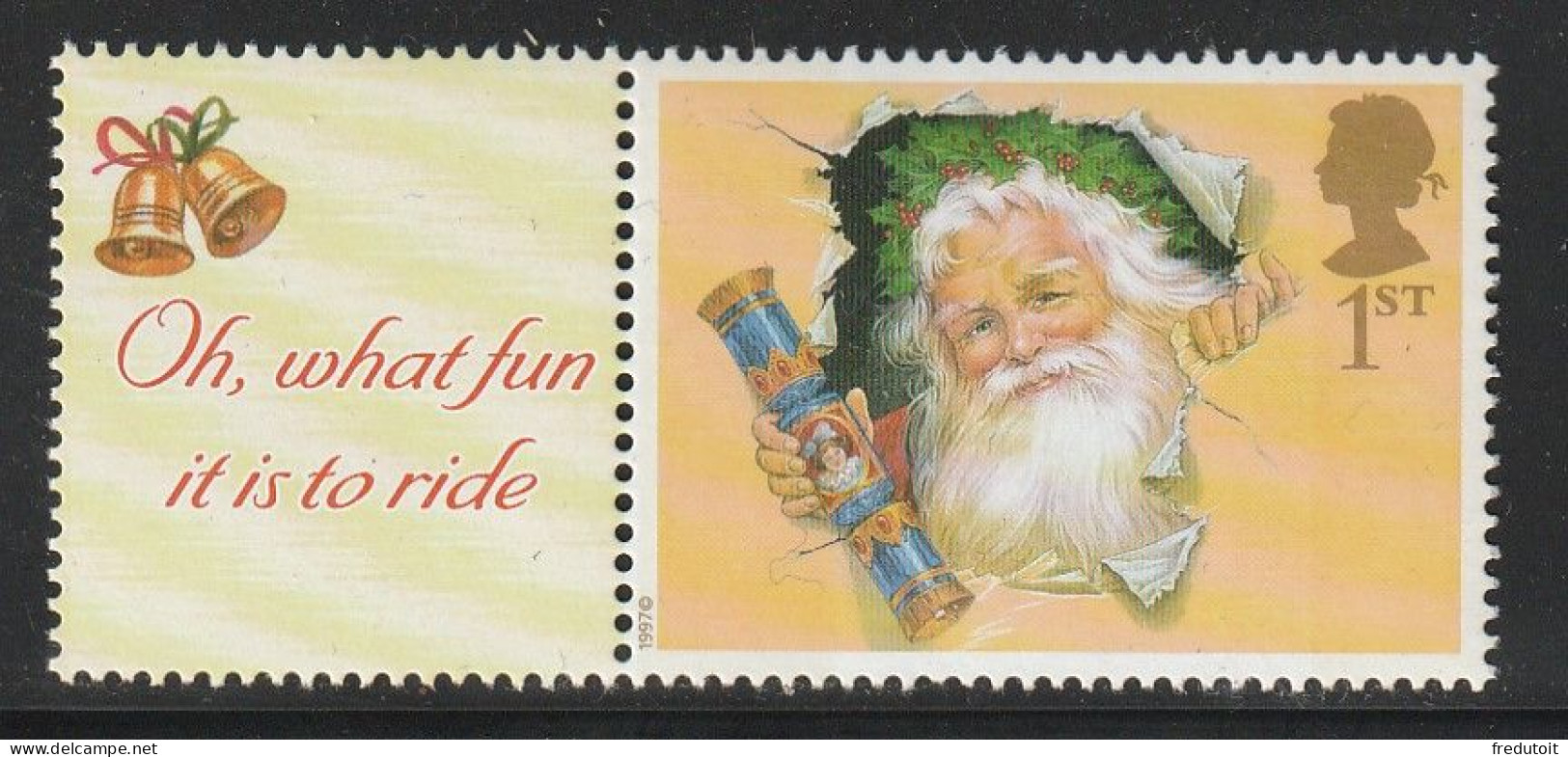 GRANDE BRETAGNE - N°2212 ** (2000) Noël (avec Vignette) - Unused Stamps