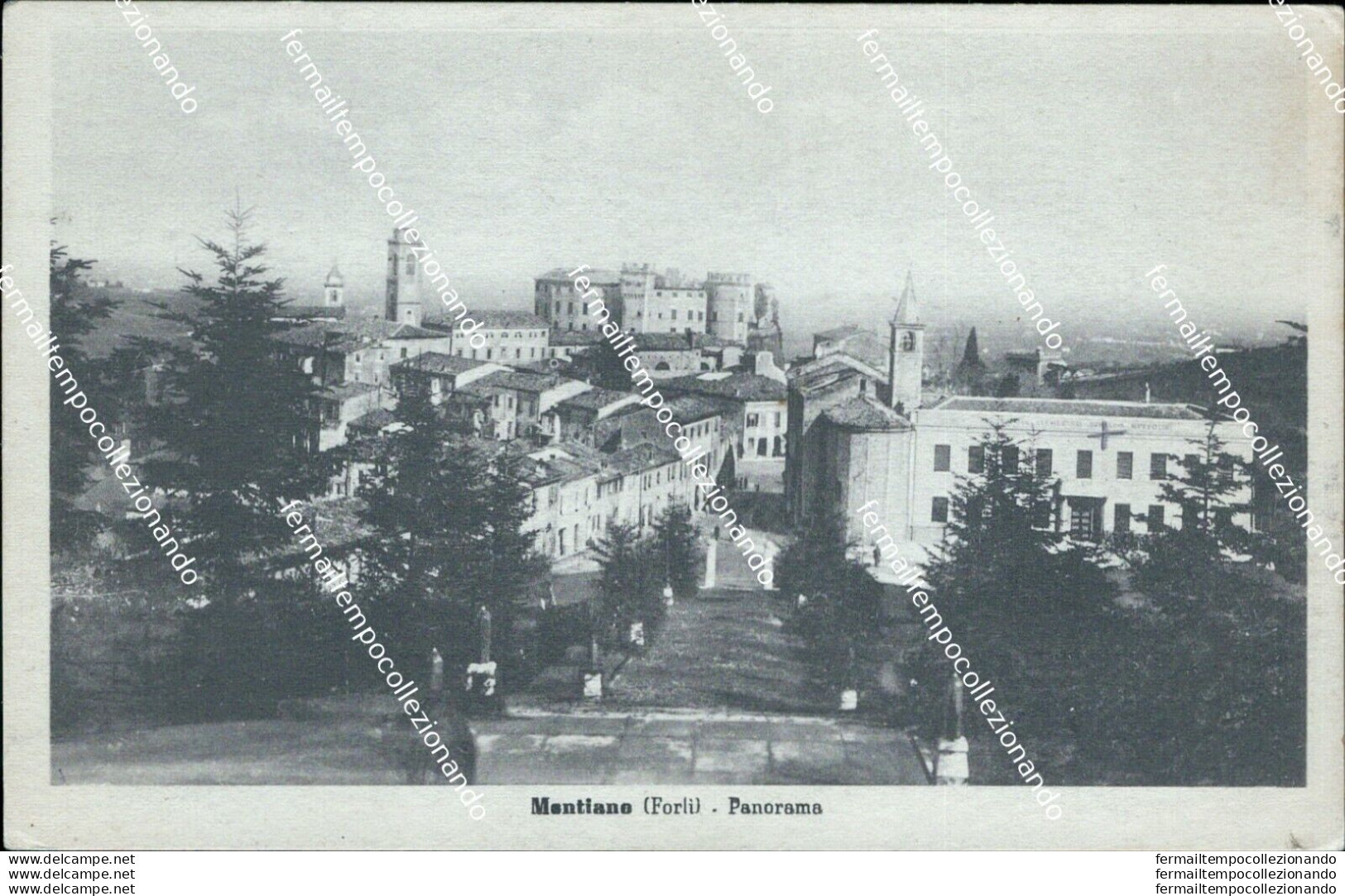 Bc253 Cartolina Montiano Forli Panorama - Forli