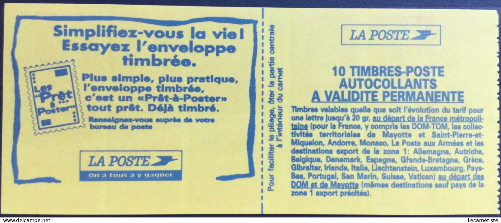 Carnet Marianne De Briat, 10TVP 2874-C6 CD Date 08.01.96 - Autres & Non Classés