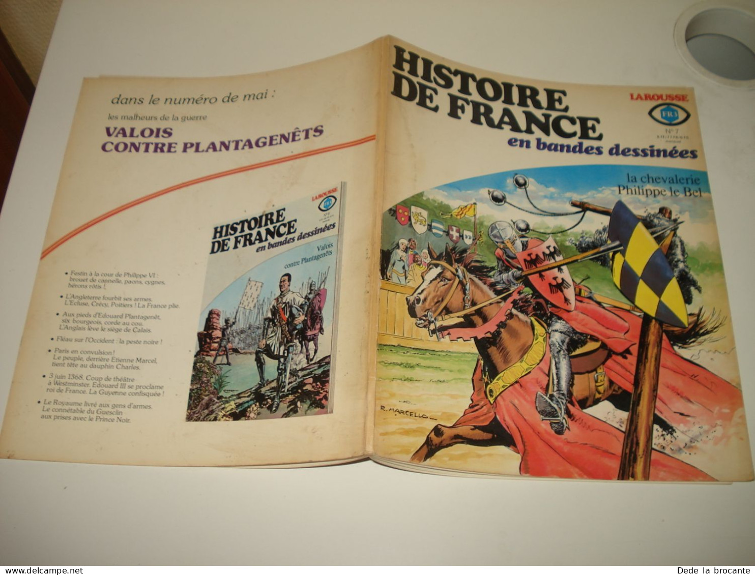 C55 / Histoire De France En BD N° 7 - La Chevalerie Philippe Le Bel - EO De 1977 - Autres & Non Classés