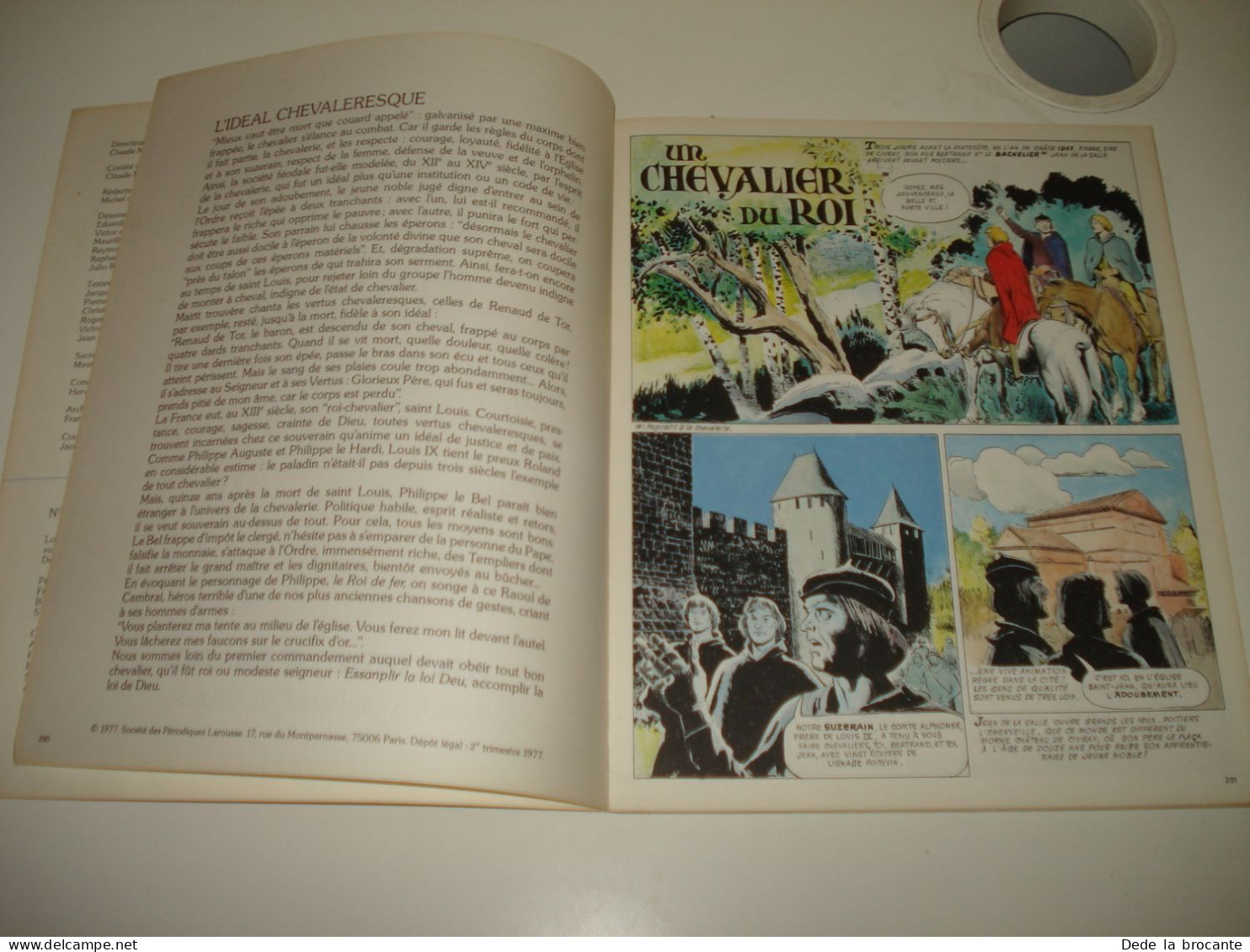 C55 / Histoire De France En BD N° 7 - La Chevalerie Philippe Le Bel - EO De 1977 - Autres & Non Classés