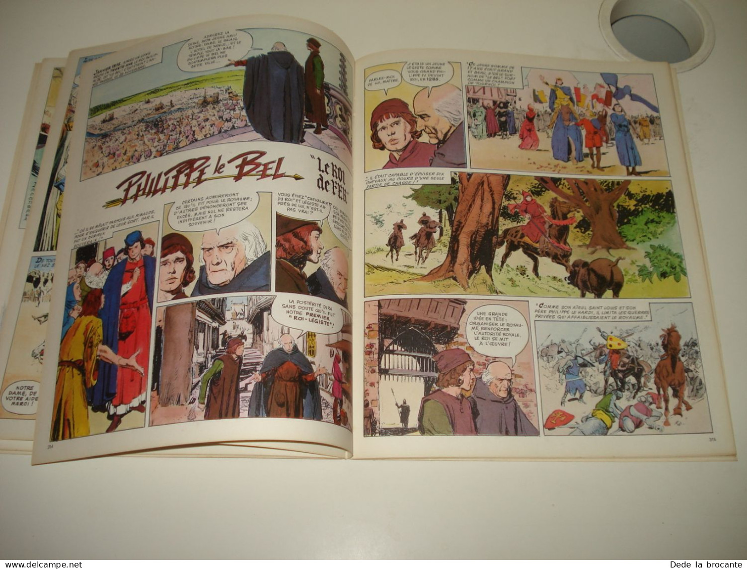 C55 / Histoire de France en BD N° 7 - La chevalerie Philippe Le Bel - EO de 1977