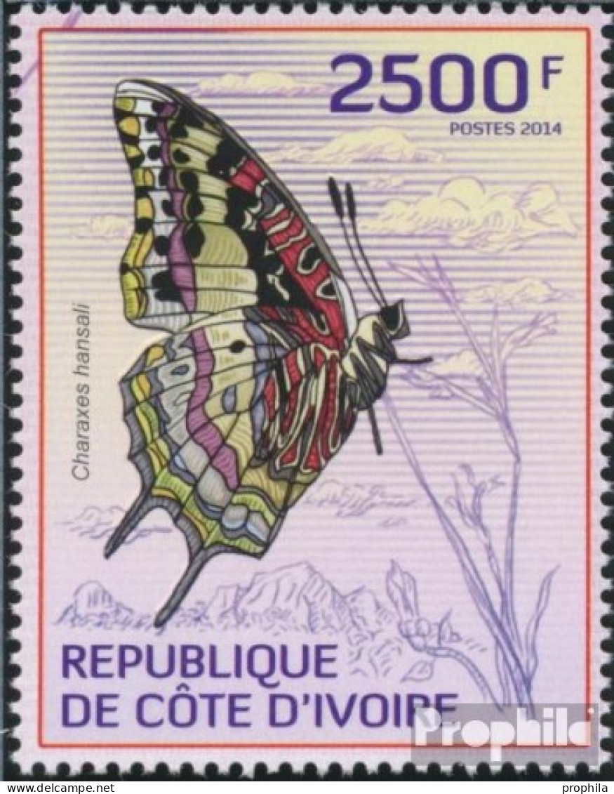 Elfenbeinküste 1508 (kompl.Ausg.) Postfrisch 2014 Schmetterlinge - Ivory Coast (1960-...)